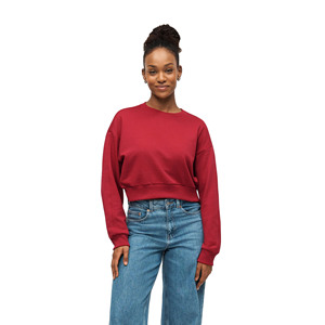 Sudadera de Manga Larga con Cuello Redondo para Mujer, Logotipo Personalizado, Ecológica, Transpirable, de Algodón y Felpa, Antiarrugas, de Secado Rápido, Venta al Por Mayor - Product Image 2