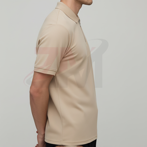 เสื้อโปโลผู้ชายผ้าฝ้ายถัก 100% แบบสั่งทำพิเศษ ทรงปกติ แขนสั้น พิมพ์ลายโลโก้ด้วยความร้อน สไตล์ฮิปฮอป - Product Image 3