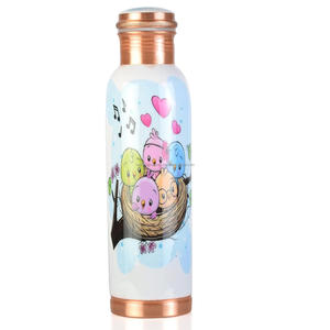 Recipiente de cobre ecológico para deportes, gimnasio, aire libre y yoga, recipiente de metal desechable con beneficios para la salud - Product Image 1