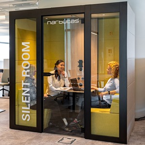 Silent Room M Medium Office Meeting Pod for 2 People with Fabric Walls - Product Image 1