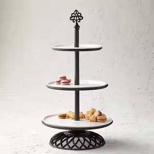 Buffet Serving Metal Cake Stand Dessert Display Plate Cupcake Holder Party Table Decor - Product Image 1