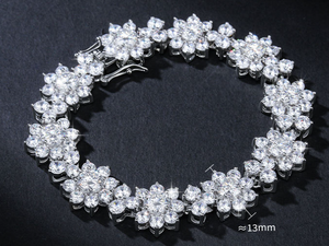 Collar con Colgante de Circones Florales, Conjunto de Joyería de Latón, Chapado en Platino, Collar para Mujer para Bodas y Fiestas - Product Image 5