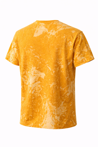 T-shirt pour homme 100% coton imprimé, effet délavé, streetwear pour homme, graphique personnalisé, vintage, effet vieilli - Product Image 2