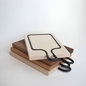 เขียงไม้พร้อมด้ามเหล็กทำมือมาใหม่ขนาดตามสั่งจากอินเดีย - Product Image 2