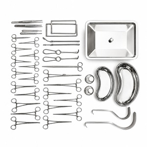 Juego de 38 Instrumentos Quirúrgicos para Apendicectomía y Hernia, Acero Inoxidable, Kit de Cirugía General, Certificado CE, Reutilizable - Product Image 1