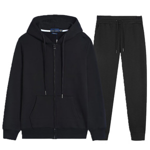 Ensemble de survêtement unisexe écologique 100 % polyester avec logo personnalisé, faible MOQ, deux pièces, veste respirante avec cordon de serrage - Product Image 2