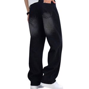 Jeans Unisex Ligeros de Pierna Recta Lavados, Transpirables, de Secado Rápido, en Mezclilla Azul Oscuro, Pantalones Casuales para Venta al Por Mayor - Product Image 2