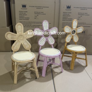 Wholesale Handmade Rattan <b>Kids</b> <b>Chair</b> Rental for Events Wedding Party Birthday Photography Studio - Product Image 5