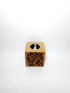 Hand-Made Wooden Incense <b>Burner</b> With laser engraving Rose Design Aromatic Diffuser All-Season Use - Product Image 4