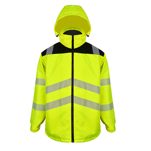 Chaqueta de Seguridad Impermeable de Alta Visibilidad Reflectante ANSI Clase 2, Ropa de Trabajo de Invierno con Logotipo Personalizado para Trabajadores de la Construcción y Carreteras - Product Image 6