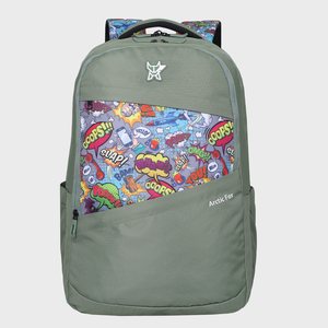 Arctic Fox Buffoon Laptop-Rucksack für Studenten und Büro, wasserdichtes Oxford-Gewebe, lässiger, moderner Stil - Product Image 1