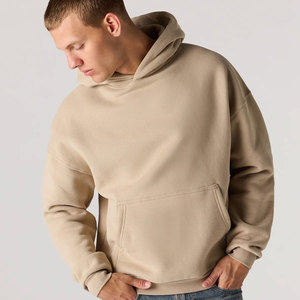Winter Weather Extra <b>Thick</b> Hooded Sweatshirts Custom Wholesale Brand Tag Packaging Heavyweight <b>Fleece</b> 100% Cotton Hoodies Men - Product Image 3