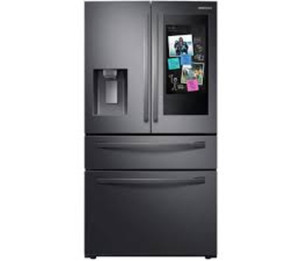 4-Door French Door <b>Refrigerator</b> with 21.5" Touch Screen Family Hub Steel 3-Year Warranty - Product Image 1
