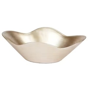 Bol à fruits secs vintage en métal, plat de service décoratif pour table à manger, cadeau - Product Image 2