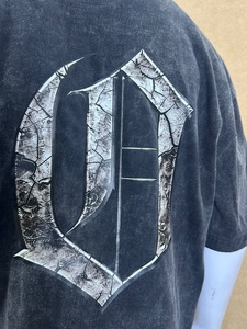 เสื้อยืดเจอร์ซีย์ลายกราฟิกสไตล์วินเทจฟอกสีสำหรับผู้ชาย ผ้าคอตตอนหนานุ่ม แขนสั้น พิมพ์ลายดิจิทัล สตรีทแวร์ - Product Image 4