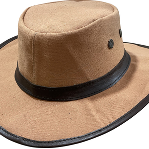 Sombrero de Safari de Lona Impermeable, Ala Ancha, Protección Contra la Lluvia, Unisex, Azul Caqui, 56–58CM, Sombreros de Safari con Logotipo Personalizado - Product Image 6
