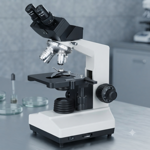 Microscopio Binocular de Precisión para Laboratorio – Sri Sai Scientific SSS-176 con Condensador Abbe y Plataforma Mecánica - Product Image 5