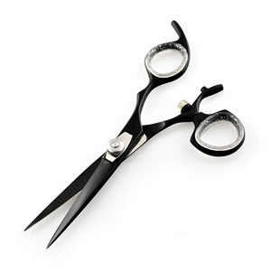 Black Plasma Japanese Stainless Steel Professional Salon <b>Barber</b> Hair Cutting Scissors Sharp <b>Blade</b> - Product Image 5