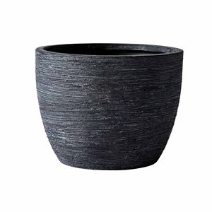 Set di 4 Vasi in Ceramica Opaca Texturizzata da 4,5 Pollici con Sottovasi e Fori di Drenaggio, Neri, per Hotel e Arredamento Elegante - Product Image 2