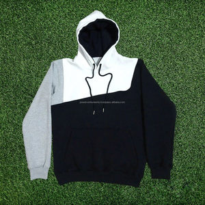 เสื้อฮู้ดดี้โอเวอร์ไซส์ปักลาย Blank Winter พร้อมบริการสกรีนลายตามสั่ง ชุดวอร์มผ้าเฟรนช์เทอร์รี่เนื้อหนาสำหรับผู้ชาย ชุดเซ็ทสองชิ้นขายส่ง - Product Image 2