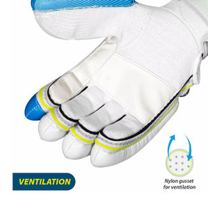 Guantes de Bateo de Cricket Hechos a Medida con Agarre Avanzado, Duraderos, Ligeros y Cómodos, Precio al por Mayor OEM, Color Personalizado, Cuero - Product Image 3
