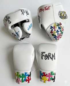 Top des ventes 2026 MC HEART Ensemble de boxe Sanda en PVC lacé pour l'entraînement, le sparring et la salle de sport - Product Image 1
