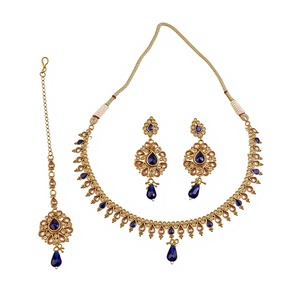 Kanhai Jewels Women's Antique Classic Necklace <b>Earring</b> Sets Titanium Plating Copper Alloy Crystal Rhinestone Wholesale 17538 - Product Image 1