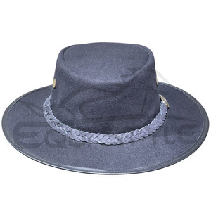 Grey 100% Cotton Safari <b>Hat</b> Lightweight Breathable Outdoor Sun Protection Travel <b>Hat</b> Bulk Custom Logo Unisex <b>Hat</b> - Product Image 4