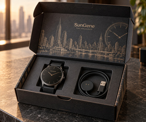 Kit de montre intelligente chronographe urbaine personnalisée, boîte d'expédition en carton ondulé imprimée - Product Image 1