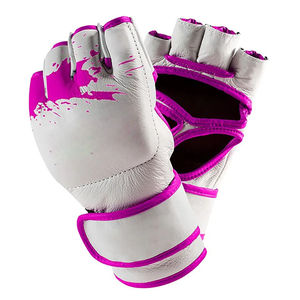 ถุงมือ MMA แบบครึ่งนิ้วสำหรับชกมวยและต่อสู้  ขายส่งจากโรงงาน ทนทาน ปรับแต่งได้ พิมพ์โลโก้ตามสั่ง OEM - Product Image 4