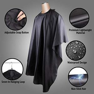 Tissu de coiffure imperméable de haute qualité, capes et tabliers de coiffure sur mesure pour hommes - Product Image 1