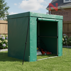 Bâche en PE compacte et pliable avec bords renforcés et œillets, imperméable, multi-usages, pour camions, tentes et toitures - Product Image 5