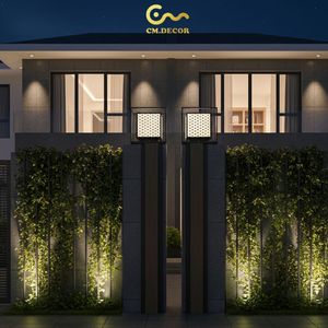 Lámpara de Jardín de Alta Calidad con Recubrimiento en Polvo Antioxidante, Farola Exterior para Villa, Hotel, Iluminación Decorativa Moderna - Product Image 3