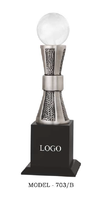 Trophée en métal moulé sous pression de style antique avec gravure, design portable pour récompenses exécutives et de leadership