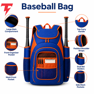 Bolsa de Béisbol Premium con Material Resistente, Amplio Espacio de Almacenamiento y Transporte Cómodo para Entrenamientos, Juegos y Equipos Deportivos - Product Image 6