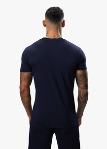เสื้อยืดเจอร์ซีย์สีพื้นแฟชั่นสำหรับผู้ชาย ไซส์ใหญ่ ผ้าฝ้าย 100% เป็นมิตรกับสิ่งแวดล้อม แห้งเร็ว คอกลม ดีไซน์เรียบง่าย สไตล์ลำลองสมาร์ท ขายส่ง - Product Image 5
