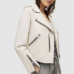Veste en cuir pour femme de haute qualité, luxe premium, fabrication sur mesure OEM ODM, style moderne, confortable à porter - Product Image 3