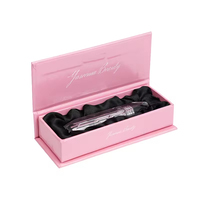 Ensemble de boîtes cadeaux rigides personnalisées avec pelliculage brillant et insert en satin, emballage de luxe pour cosmétiques, rouges à lèvres, parfums et produits de beauté