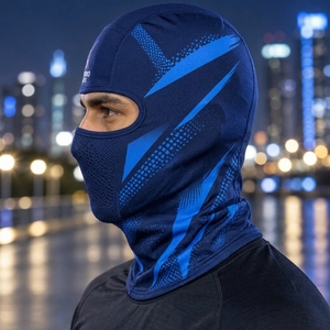 Cagoule d'hiver personnalisée respirante et légère en tissu extensible, ajustement confortable, couvre-tête complet pour sports de plein air - Product Image 3