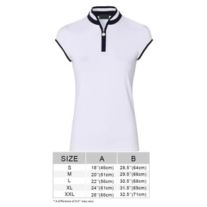 Polo à manches longues pour femme – Tissu léger et respirant en coton extensible avec logo brodé - Product Image 3