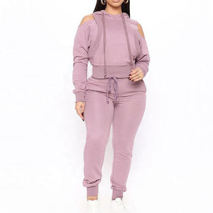 ชุดเสื้อสเวตเชิ้ตและกางเกงจ็อกเกอร์สำหรับผู้หญิง สวมใส่สบาย เหมาะสำหรับทุกวัน เสื้อผ้าลำลอง ขายส่ง ผู้ผลิตเสื้อผ้าแฟชั่นที่ใส่สบาย - Product Image 5
