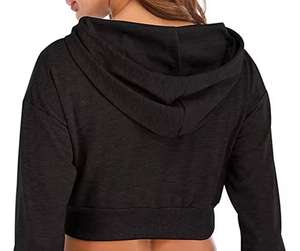 Sudadera Corta de Invierno para Mujer, con Capucha y Cordón Ajustable, Moderna, Ligera, 100% Algodón Felpa, Ecológica y Personalizable - Product Image 6