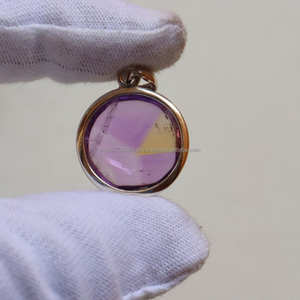 Colgante de Plata de Ley 925 sólida, colgante cuadrado, colgante único, para regalo, de bolivianita ametrino, colgante único - Product Image 2