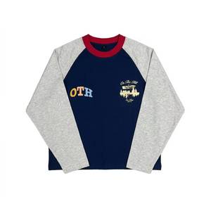 Custom Men’s Knitted <b>Raglan</b> Sleeve T-Shirt Regular Fit Casual Crew Neck Cotton <b>Top</b> Wholesale Summer Streetwear Apparel - Product Image 6