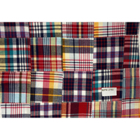 Tissu en coton patchwork Madras de qualité supérieure pour projets de quilting, couvertures faites à la main et créations textiles artisanales – Vente en gros