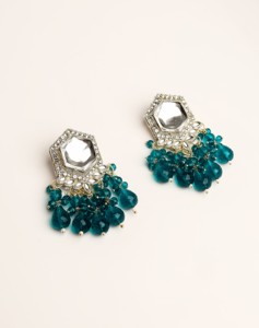 Pendientes Colgantes de Diseño Nuevo al por Mayor, Imitación de Perlas, Geométricos, con Cuentas, de Aleación de Zinc, Alta Calidad, Estilo Étnico - Product Image 2