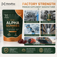 Complément alimentaire de marque privée Premium 10-en-1 : Bonbons gélifiés au Shilajit et Ashwagandha, riches en acide fulvique, oligo-éléments, antioxydants et énergisants