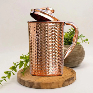 High Quality Pure Copper <b>Jug</b> for Detox Water Ideal for Morning Water <b>Drinking</b> and Wellness Routines Use Available for Sale - Product Image 4