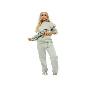 Chándal ligero con cremallera para mujer, con chaqueta de cuello alto de tela suave y pantalones deportivos ajustados, perfecto para entrenamientos. - Product Image 1