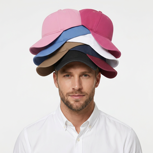 Casquette de baseball unisexe à 6 panneaux, couleur unie, en sergé de coton, ajustement réglable, chapeau décontracté pour adultes, à porter en toutes saisons - Product Image 2